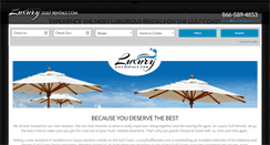 Desktop Screenshot of luxurygulfrentals.com